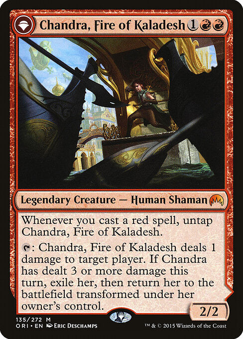 Chandra, Fire of Kaladesh // Chandra, Roaring Flame (ORI-135)