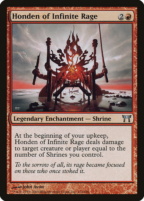 Honden of Infinite Rage (CHK-172) [Light Played]