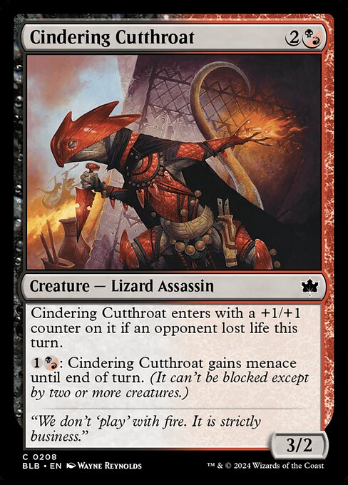 Cindering Cutthroat (BLB-208)
