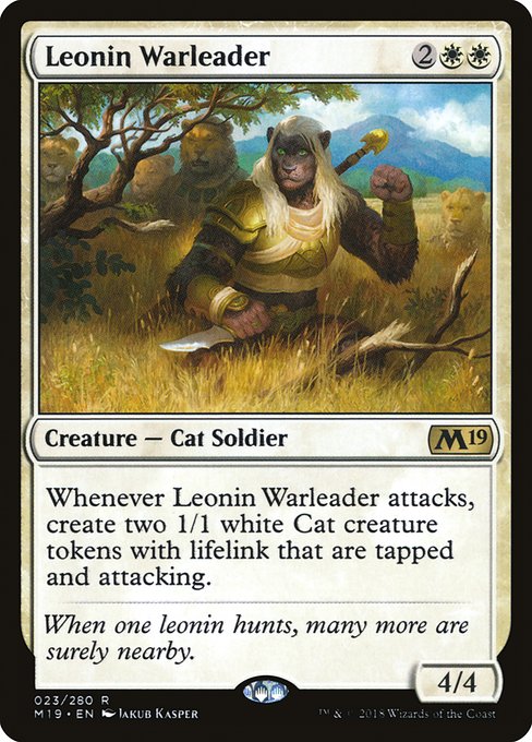 Leonin Warleader (M19-23) (Foil)
