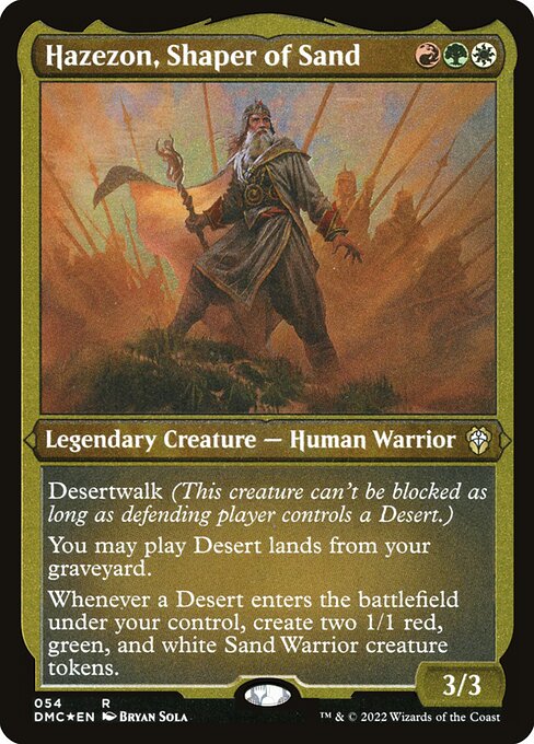 Hazezon, Shaper of Sand (DMC-54) (Etched Foil)