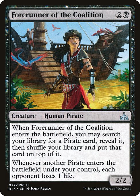 Forerunner of the Coalition (RIX-72)