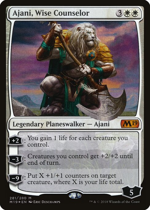 Ajani, Wise Counselor (M19-281) (Foil)