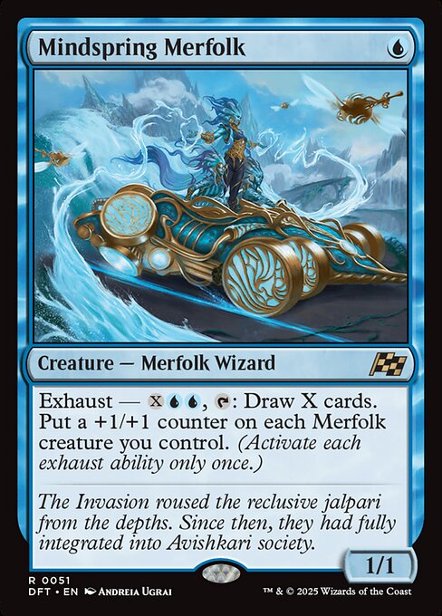 Mindspring Merfolk (DFT-51) (Foil)