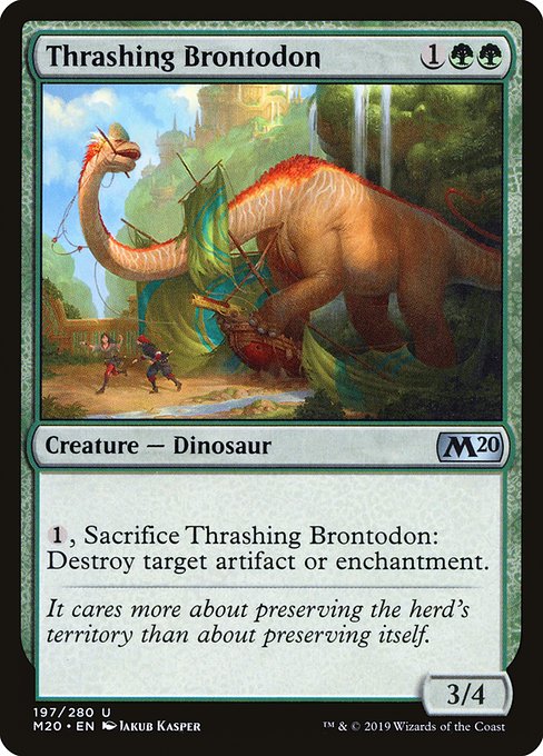 Thrashing Brontodon (M20-197)