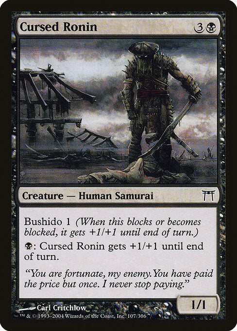 Cursed Ronin (CHK-107) (Foil)