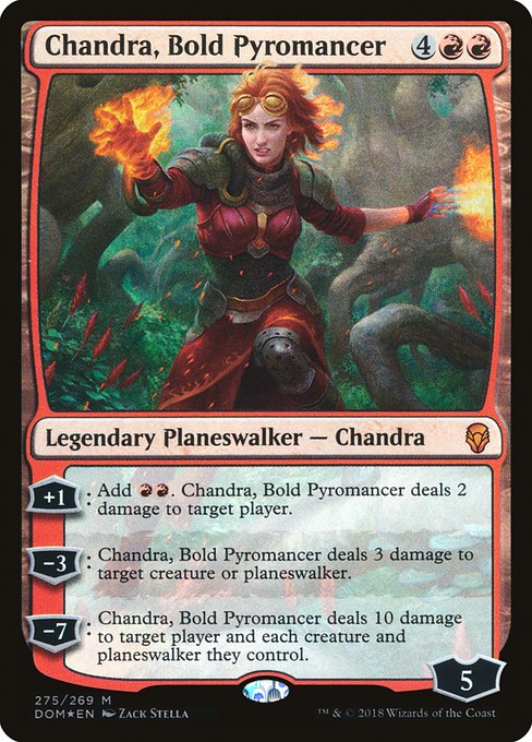 Chandra, Bold Pyromancer (DOM-275) (Foil)