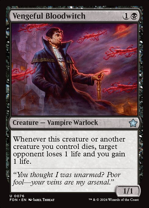 Vengeful Bloodwitch (FDN-76) (Foil)