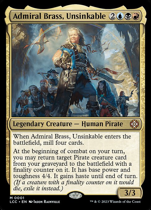 Admiral Brass, Unsinkable (LCC-1) (Foil)