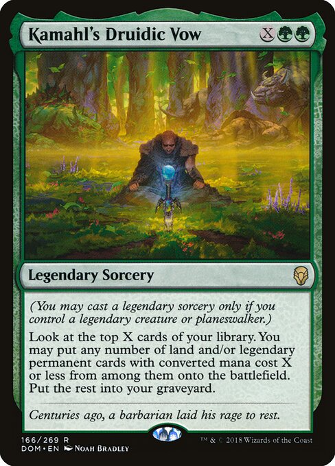 Kamahl's Druidic Vow (DOM-166)