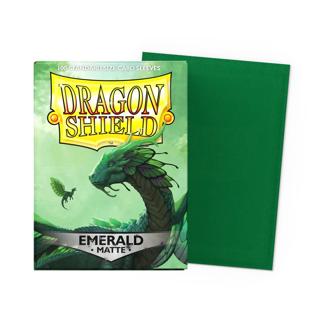 Dragon Shield: 100 Matte Sleeves - Emerald