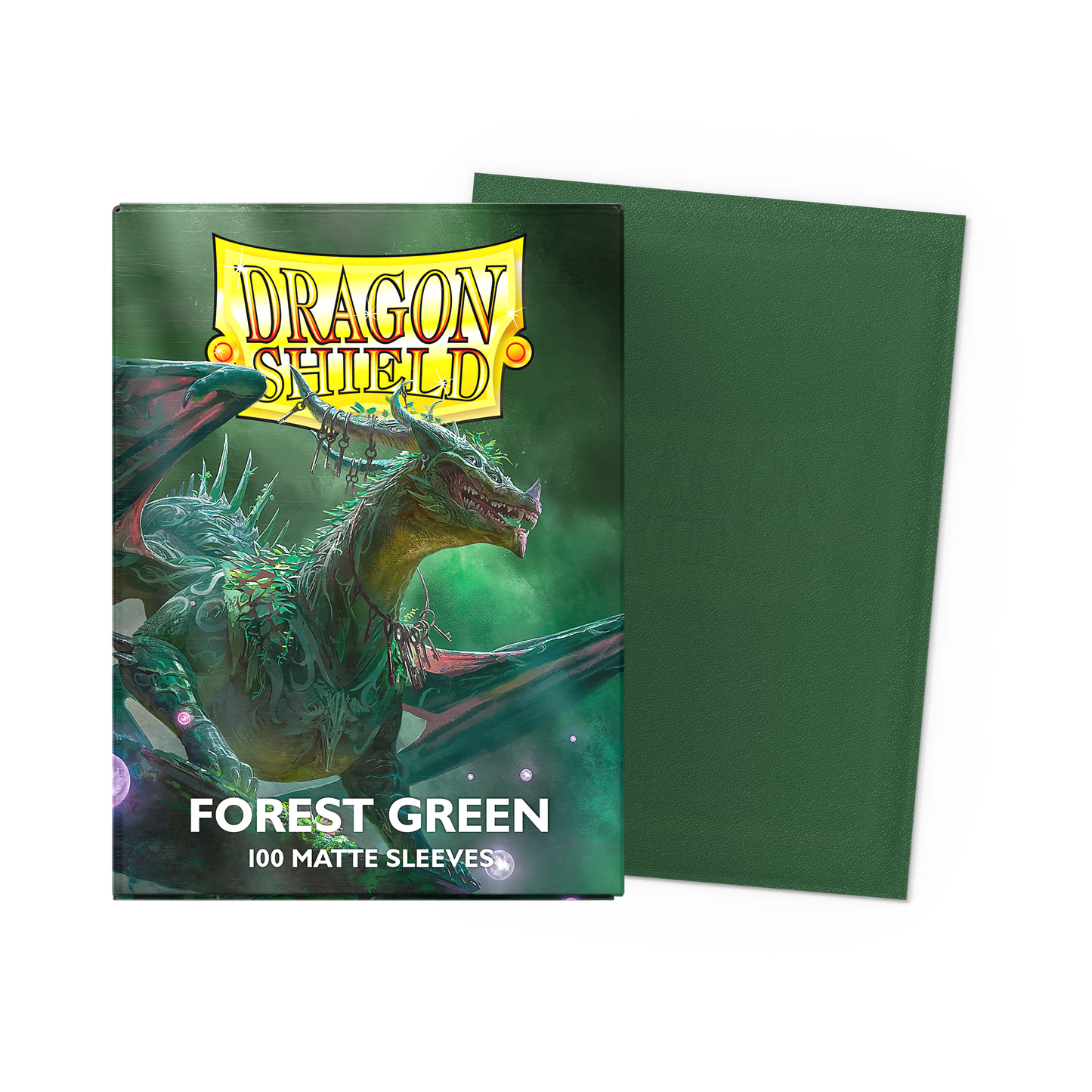 Dragon Shield: 100 Matte Sleeves - Forest Green