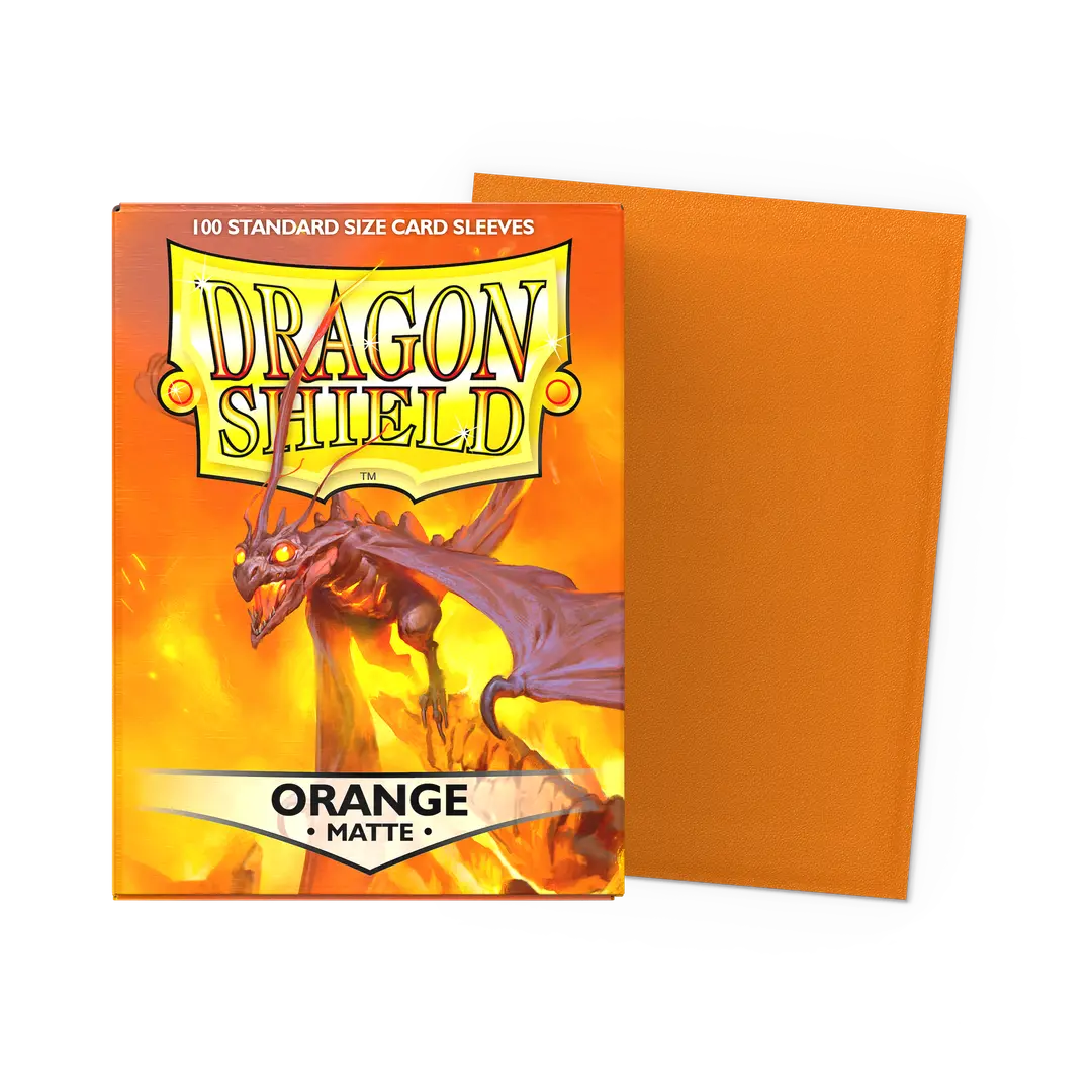 Dragon Shield: 100 Matte Sleeves - Orange