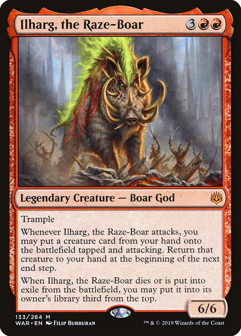Ilharg, the Raze-Boar (WAR-133) (Foil)