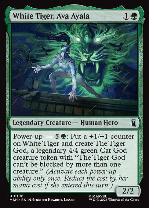 White Tiger, Ava Ayala (MSH-196)