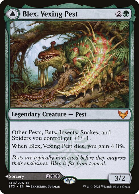 Blex, Vexing Pest // Search for Blex (STX-148) (Foil)