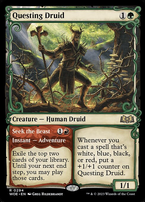Questing Druid // Seek the Beast (WOE-294)