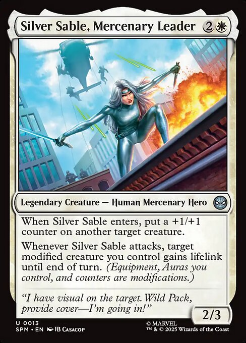 Silver Sable, Mercenary Leader (SPM-13)