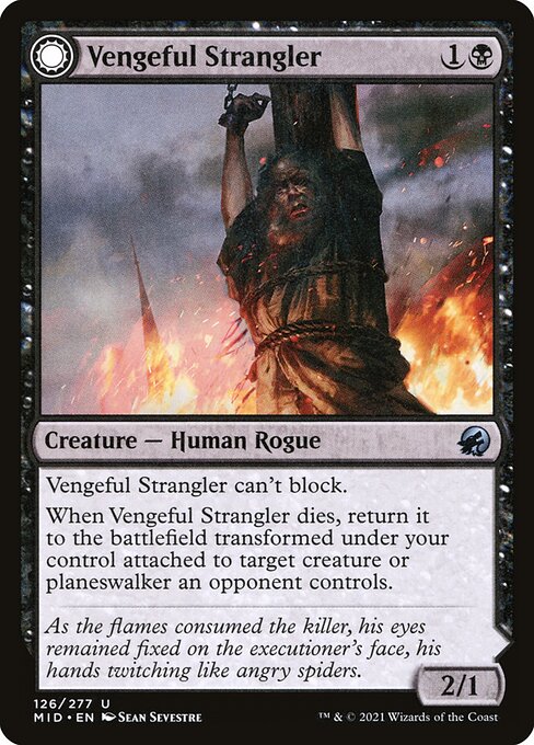 Vengeful Strangler // Strangling Grasp (MID-126)