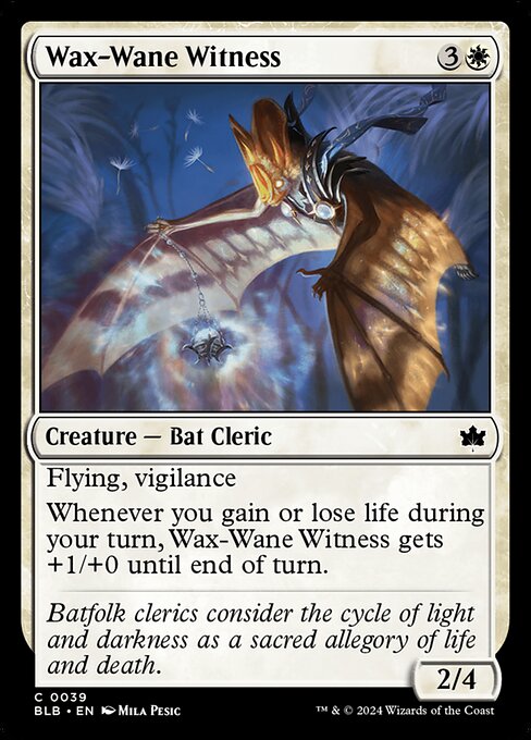 Wax-Wane Witness (BLB-39)