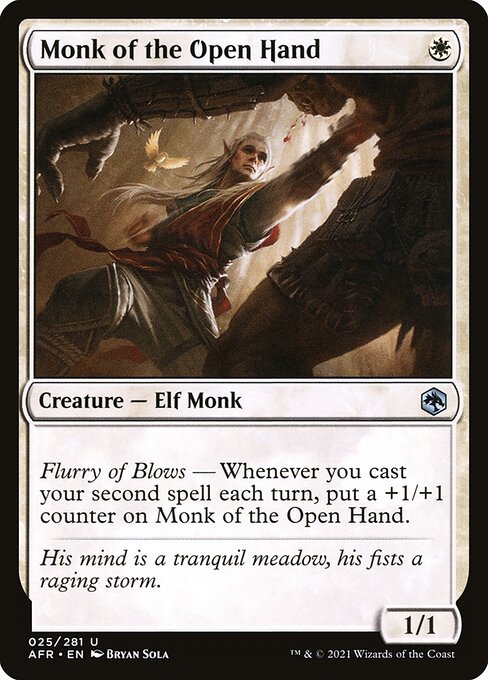 Monk of the Open Hand (AFR-25) (Foil)