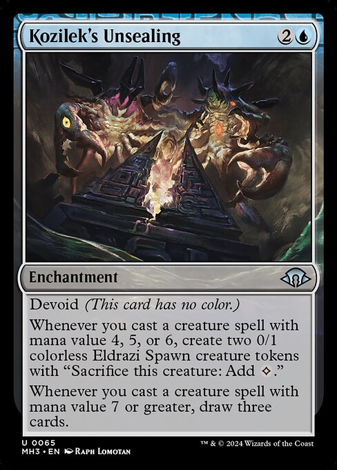Kozilek's Unsealing (MH3-65) (Foil)