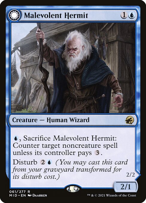 Malevolent Hermit // Benevolent Geist (MID-61)