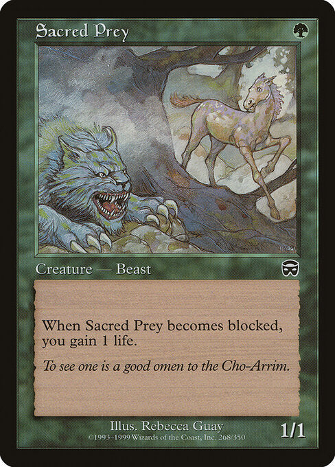 Sacred Prey (MMQ-268) (Foil) [Poor]