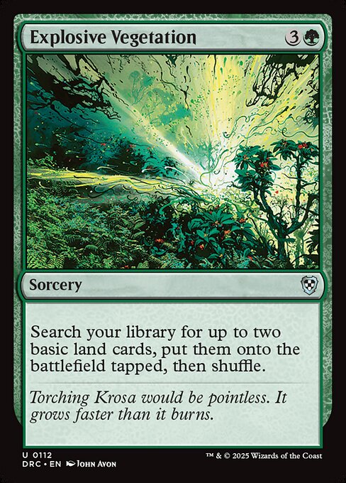 Explosive Vegetation (DRC-112)