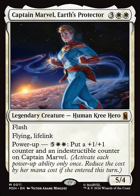Captain Marvel, Earth's Protector (MSH-11) (Foil)