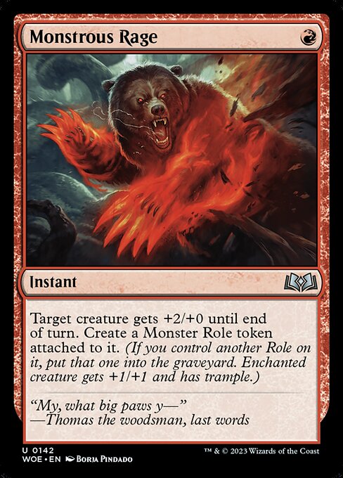 Monstrous Rage (WOE-142)
