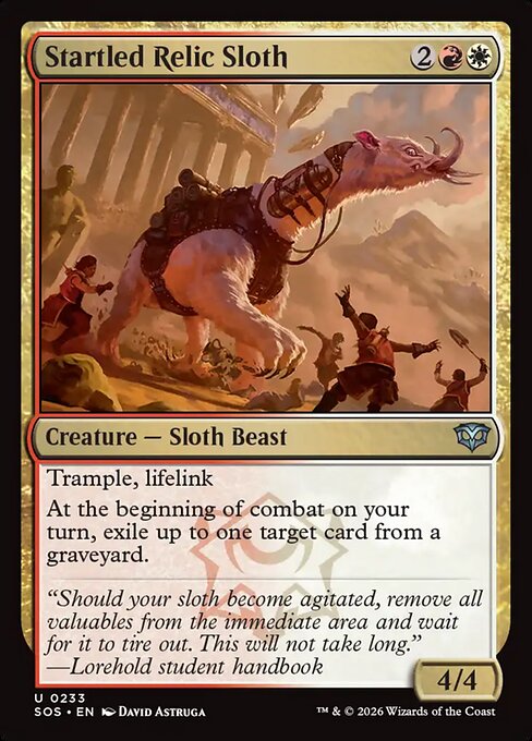 Startled Relic Sloth (SOS-233) (Foil)