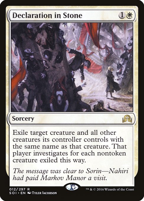 Declaration in Stone (SOI-12)