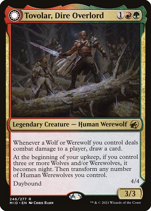 Tovolar, Dire Overlord // Tovolar, the Midnight Scourge (MID-246)