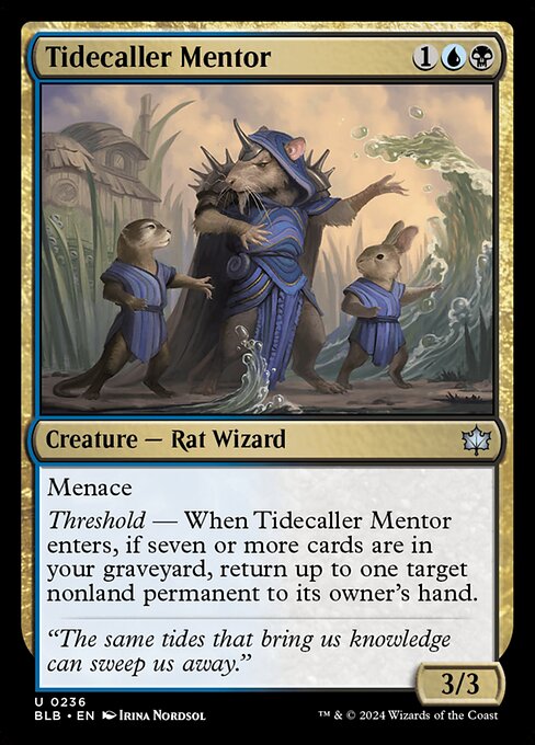 Tidecaller Mentor (BLB-236) (Foil)