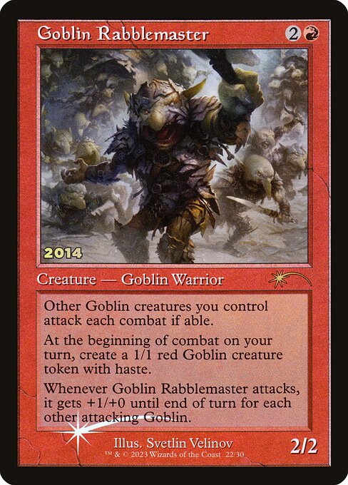 Goblin Rabblemaster (P30A-22) (Foil)