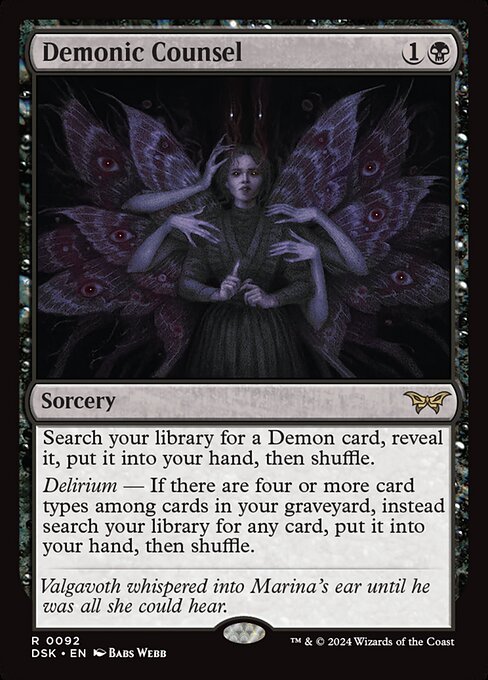 Demonic Counsel (DSK-92) (Foil)